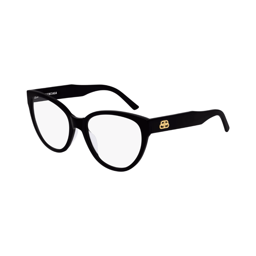 Balenciaga BB0064O Black Gold / Demo Eyeglasses product photo 1