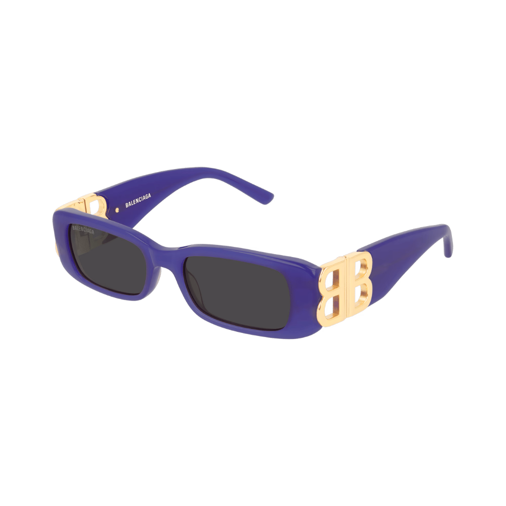 Balenciaga BB0096S Purple Violet Gold / Grey Sunglasses product photo 1