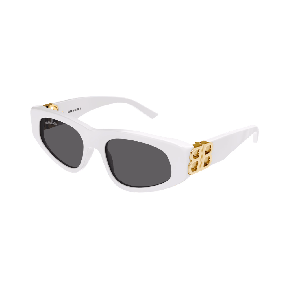 Balenciaga BB0095S White Gold / Grey Sunglasses product photo 1