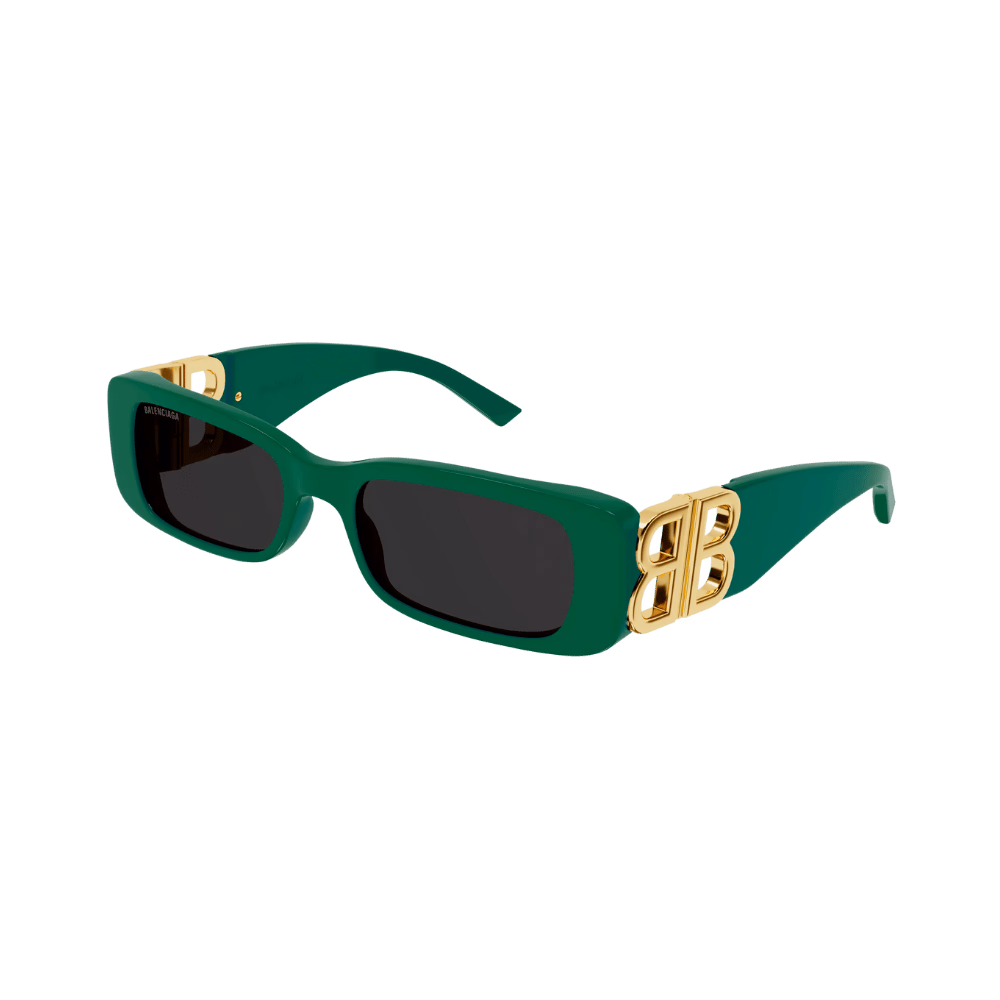 Balenciaga BB0096S Green Gold / Grey Sunglasses product photo 1