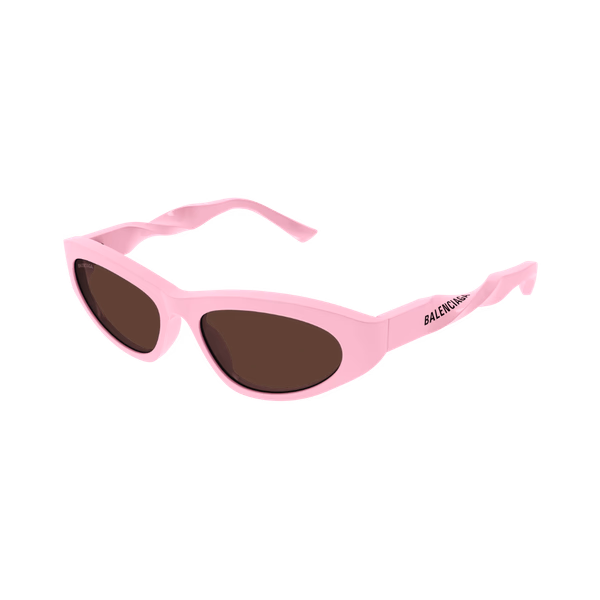 Balenciaga BB0207S Pink / Brown Sunglasses Balenciaga BB0207S Pink / Brown Sunglasses