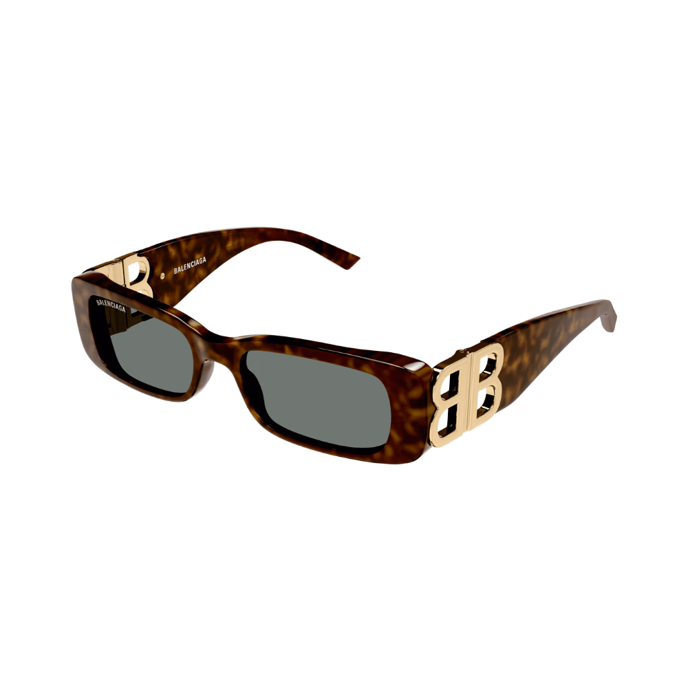 Balenciaga BB0096S Havana / Green Sunglasses product photo 1