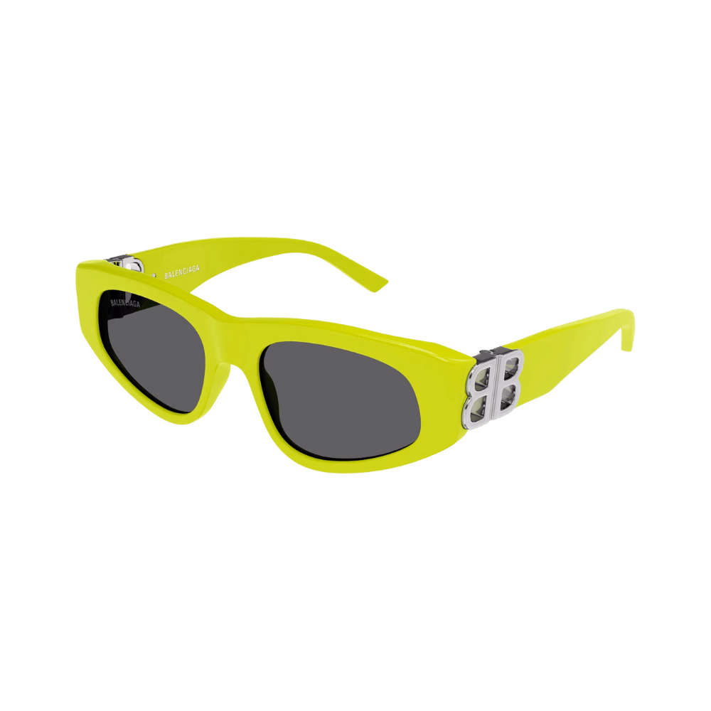 Balenciaga BB0095S Yellow Silver / Grey Sunglasses product photo 1