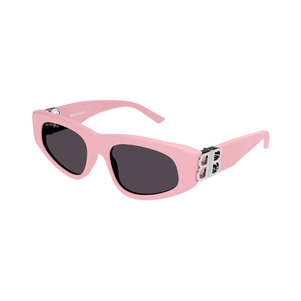 Balenciaga BB0095S Light Pink Silver / Grey Sunglasses product photo 1