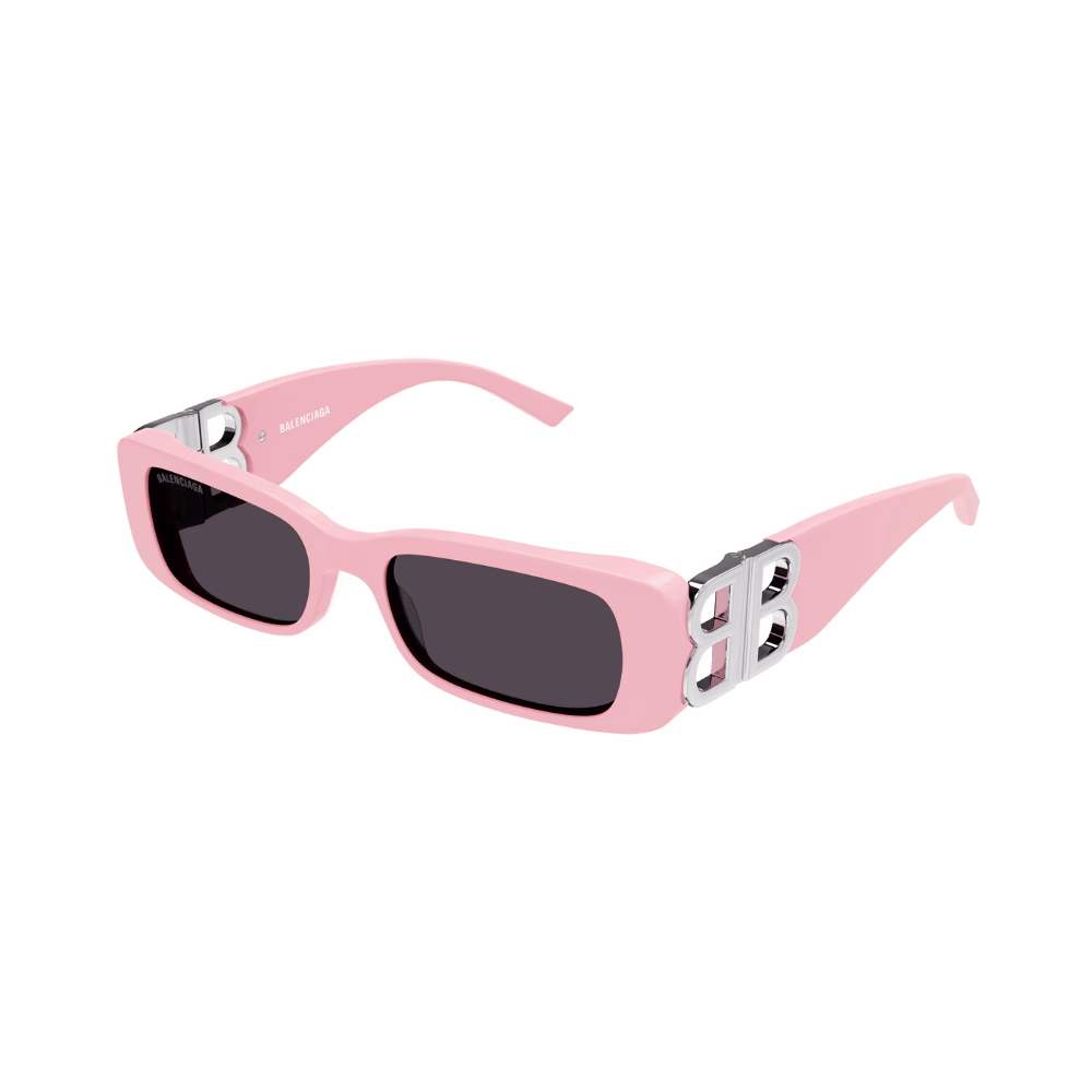 Balenciaga BB0096S Pink / Silver / Grey Sunglasses product photo 1