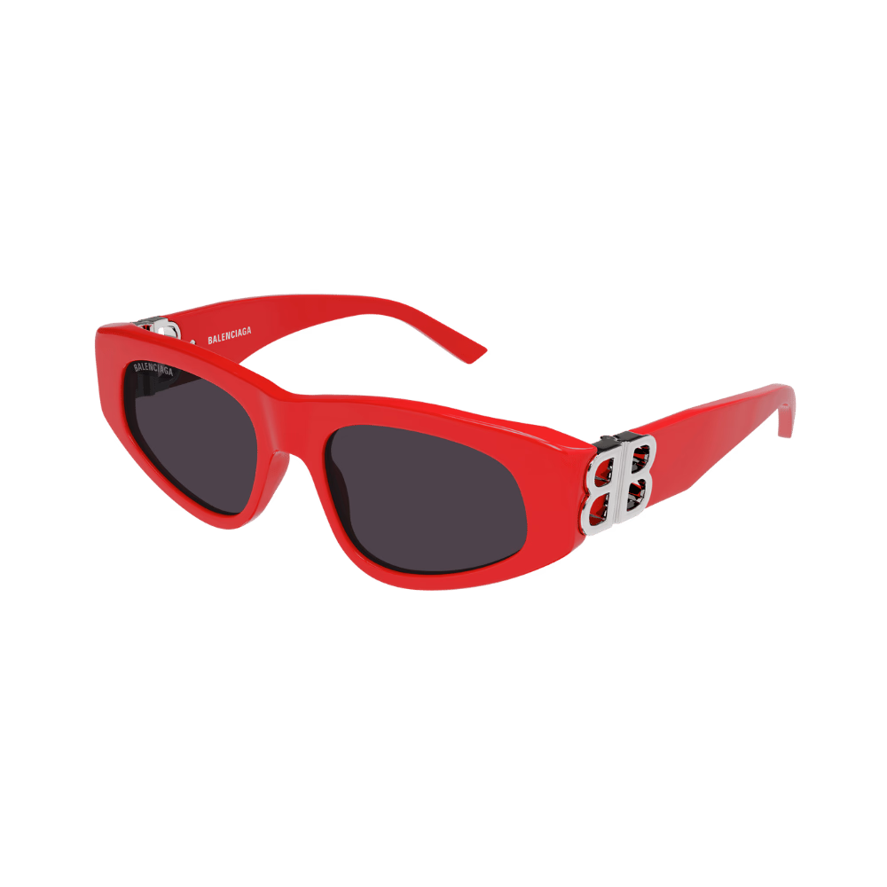 Balenciaga BB0095S Red Silver / Grey Sunglasses product photo 1