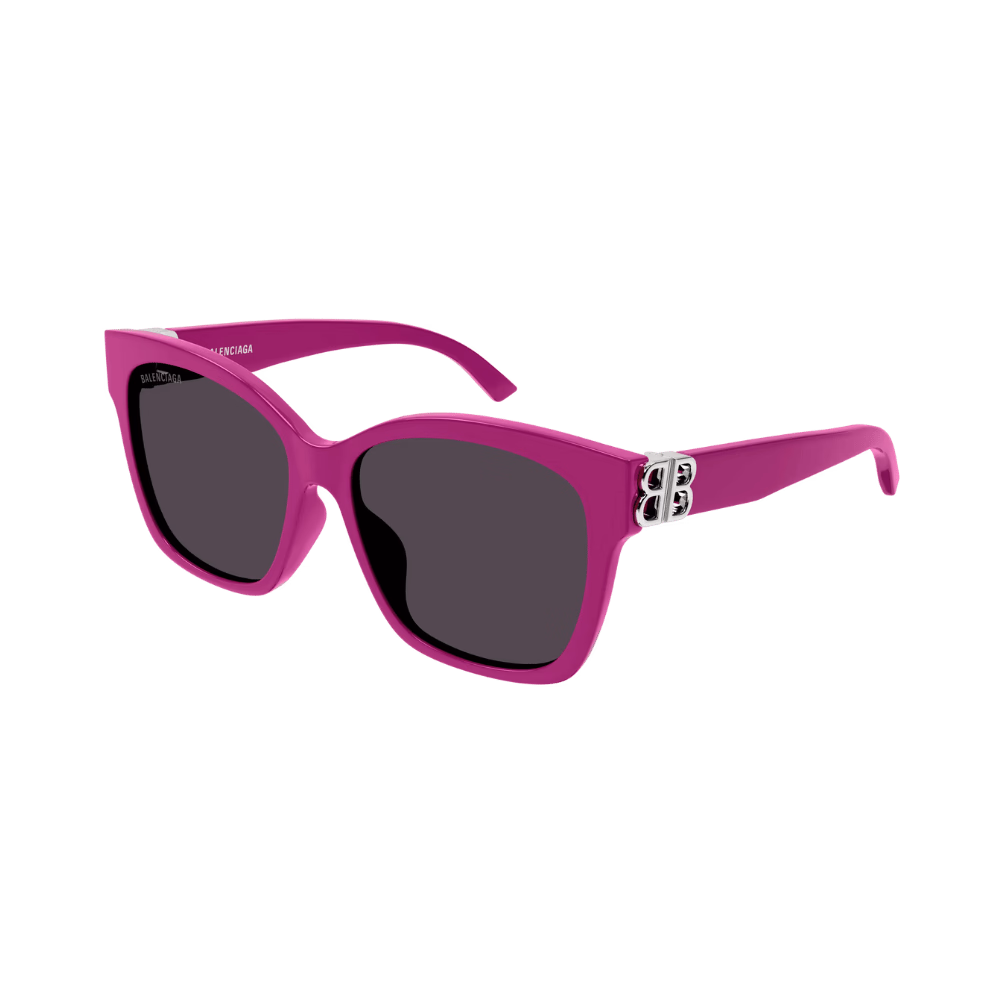 Balenciaga BB0102SA Fuchsia Pink Silver / Grey Sunglasses product photo 1