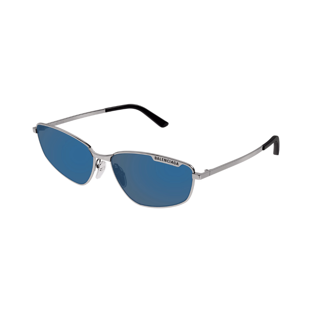 Balenciaga BB0277S Ruthenium / Blue Mirrored Sunglasses product photo 1