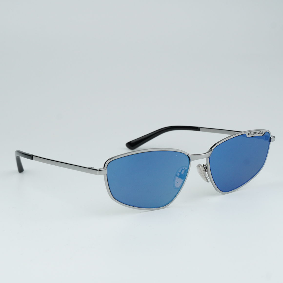BB0277S Ruthenium / Blue Mirrored Sunglasses