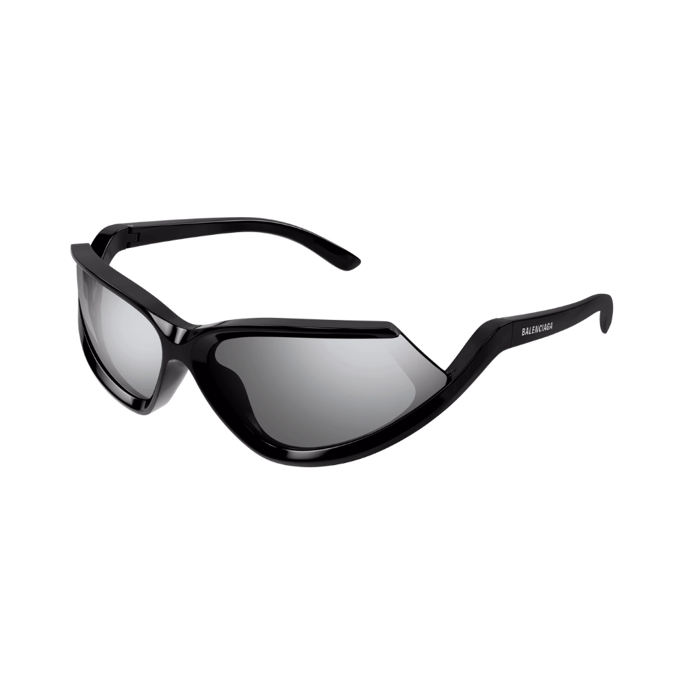 Balenciaga BB0289S Black / Silver Mirrored Sunglasses product photo 1