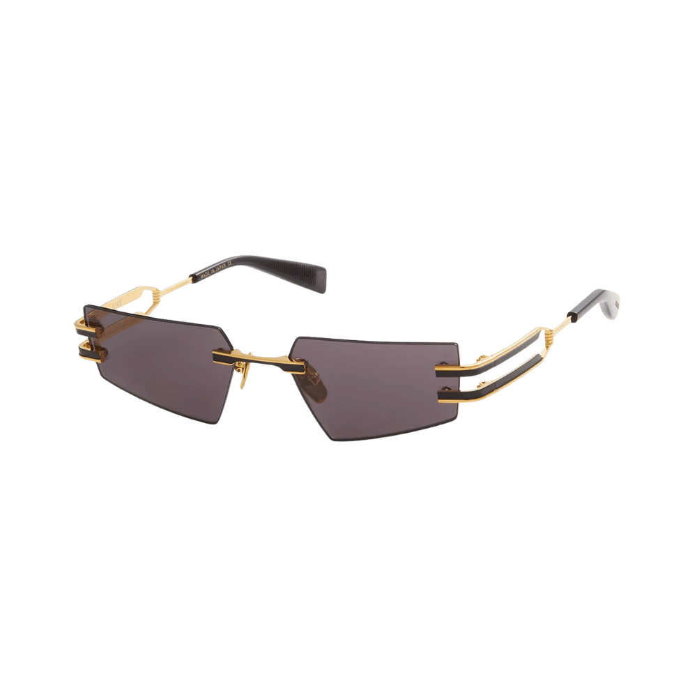 Balmain FIXEBPS-123A-54 Gold - Matte Black - Black w/ Dark Grey - AR Sunglasses product photo 1