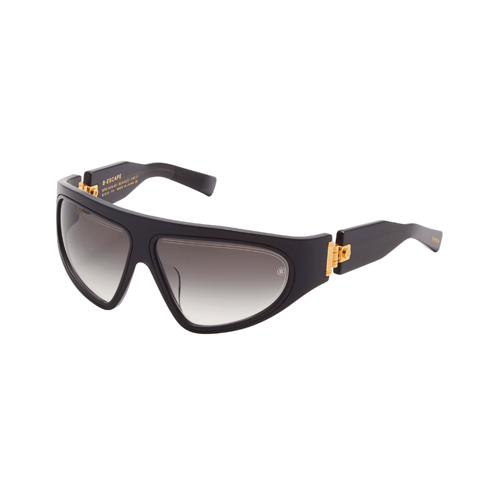 Balmain B-ESCAPEBPS-143A-62 Black Crystal / Gold / Dark Grey Gradient Sunglasses product photo 1