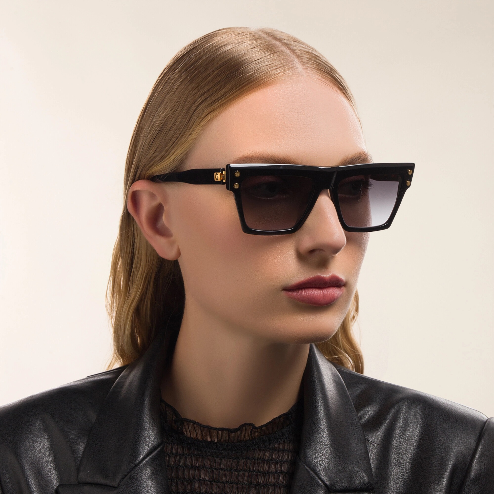 B-VBPS-121A-54 Black / Gold / Dark Grey Sunglasses