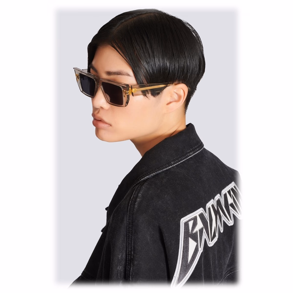 B-VI
BPS-128B-54 Grey Crystal W/ Gold Flakes / White Gold / White Gold Flash Sunglasses