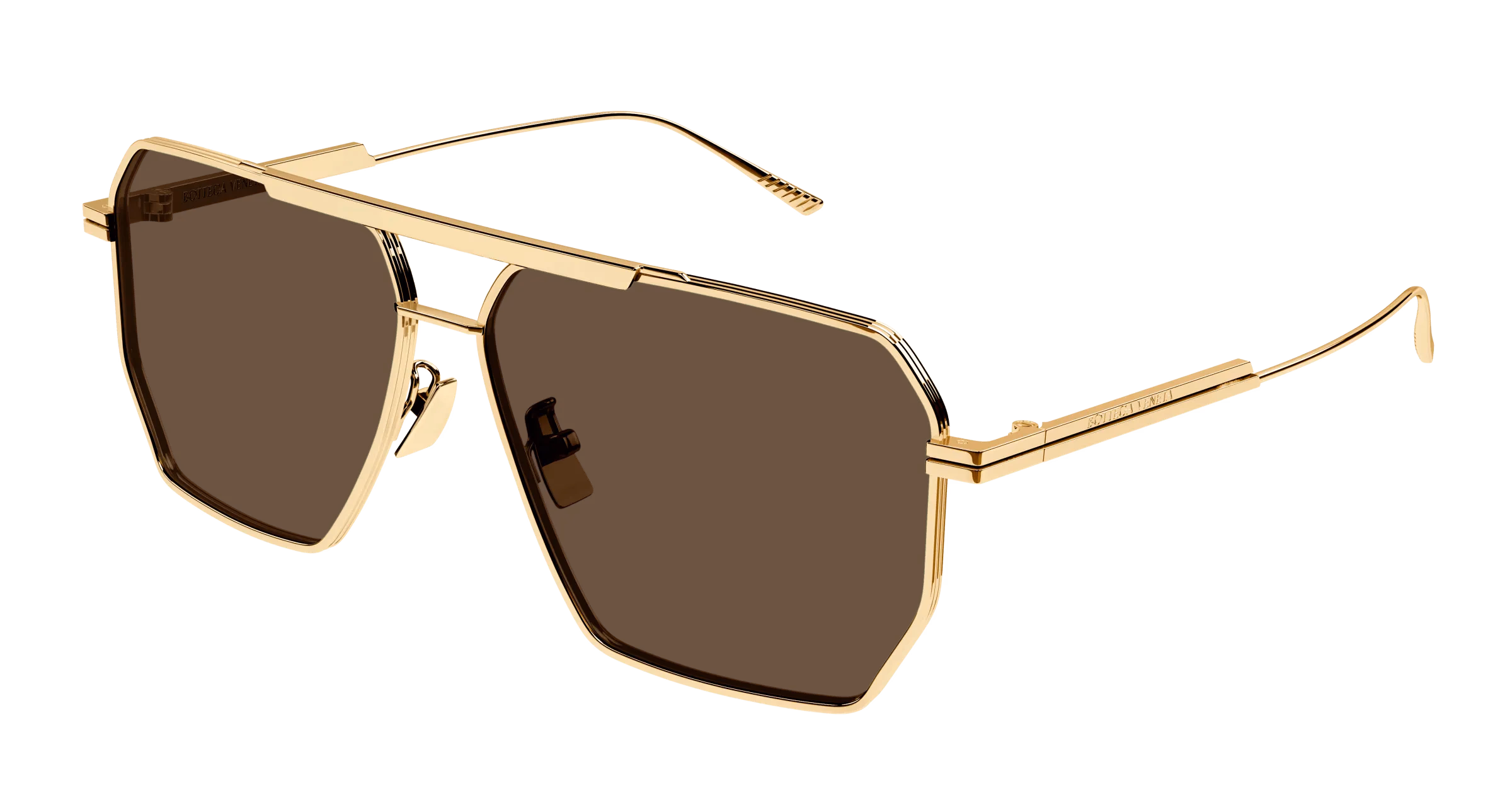 Bottega Veneta BV1012S Gold / Brown Sunglasses product photo 1