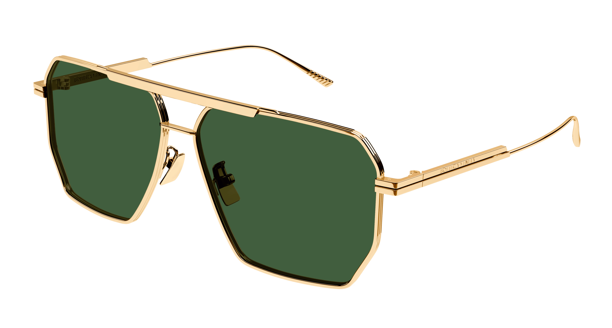 Bottega Veneta BV1012S Gold / Green Sunglasses product photo 1