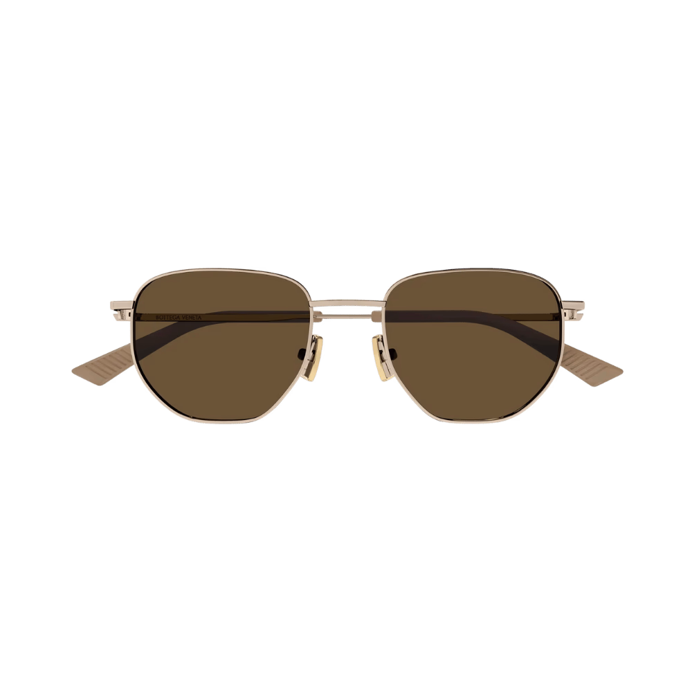 Bottega Veneta BV1301S Gold / Dark Brown Sunglasses product photo 1