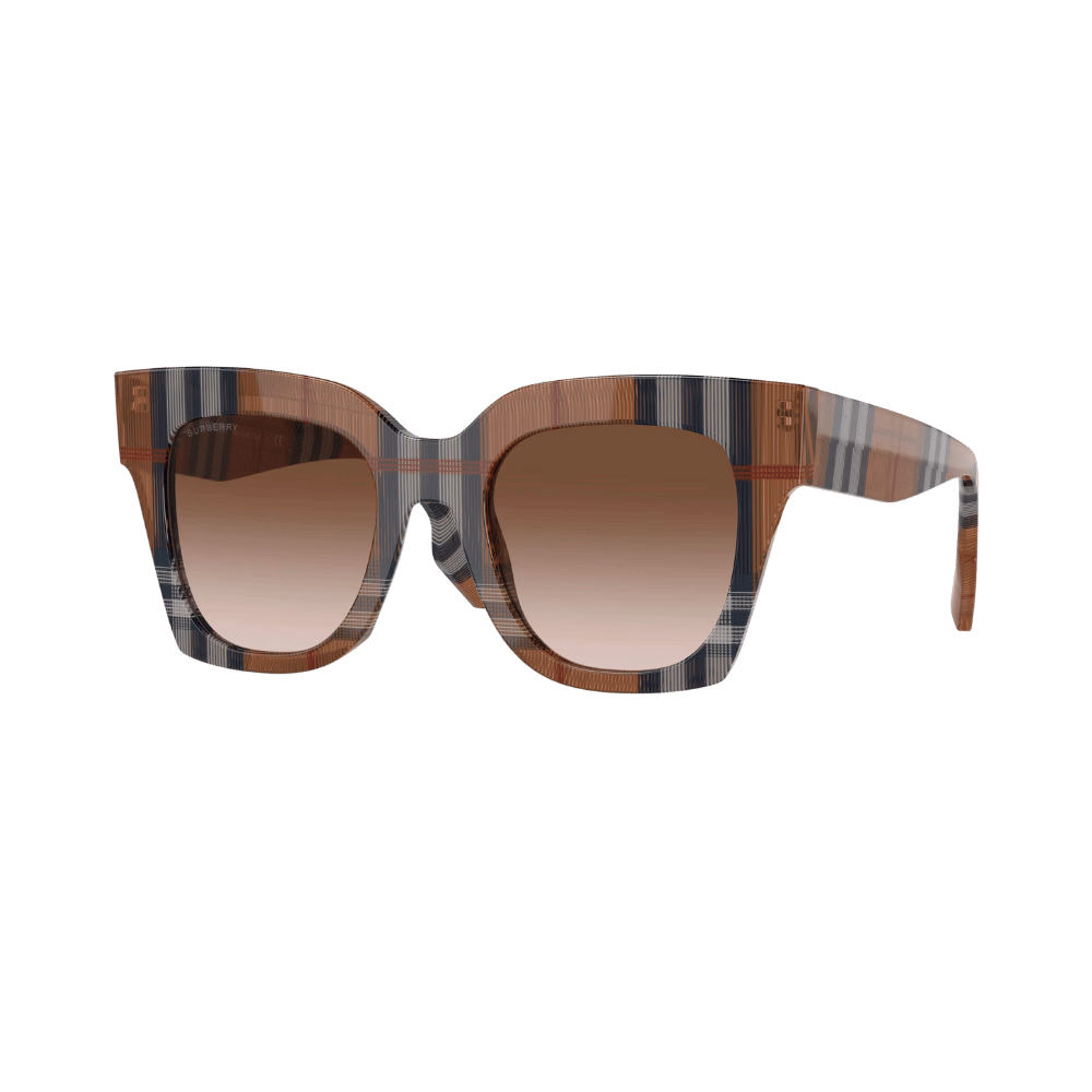 Burberry BE4364 KITTY Check Brown / Brown Gradient Sunglasses product photo 1