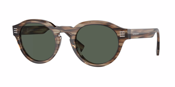 Burberry BE4404 Striped Green / Dark Green Sunglasses Burberry BE4404 Striped Green / Dark Green Sunglasses