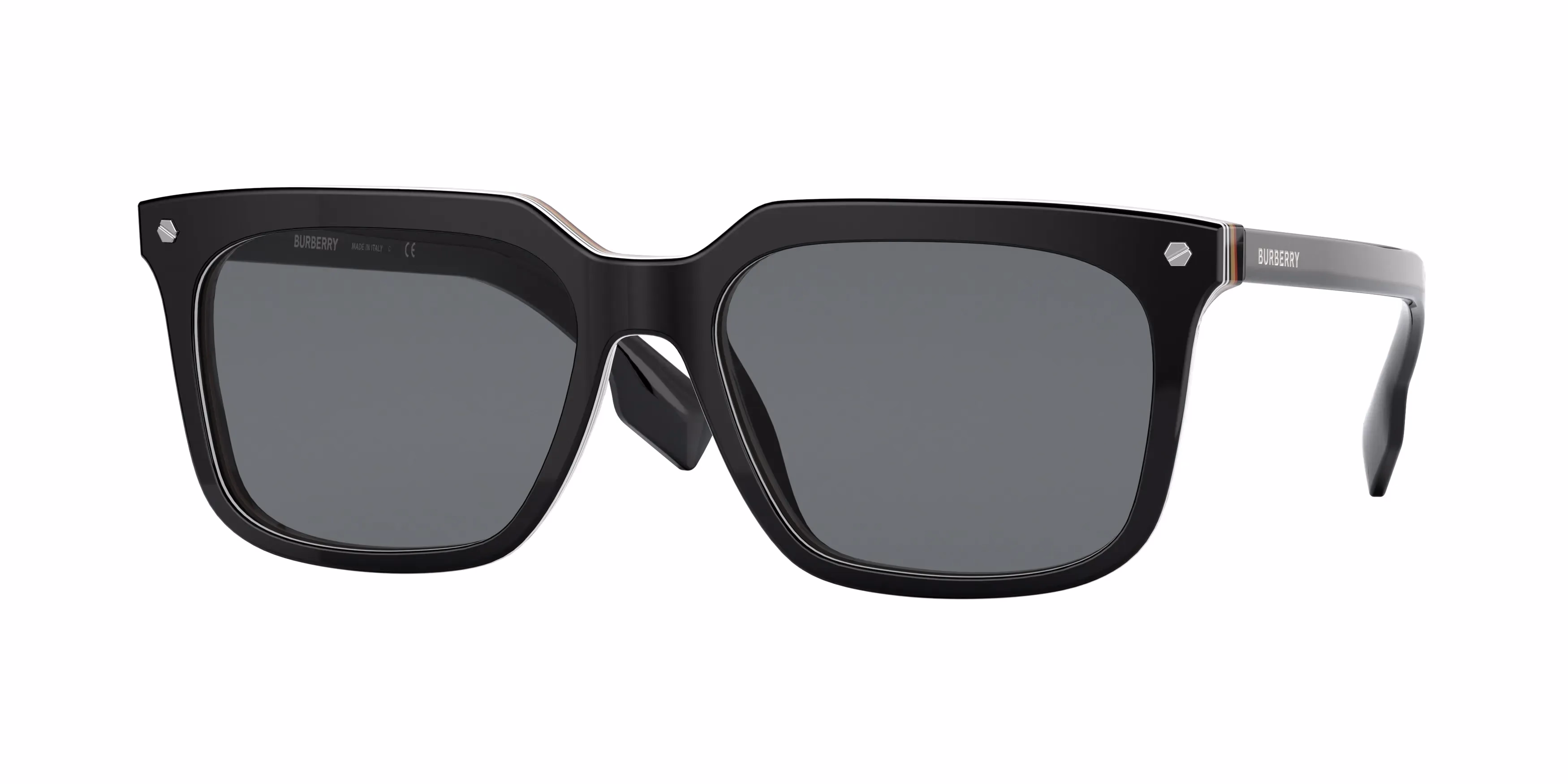 Burberry BE4337F Black / Grey Sunglasses product photo 1