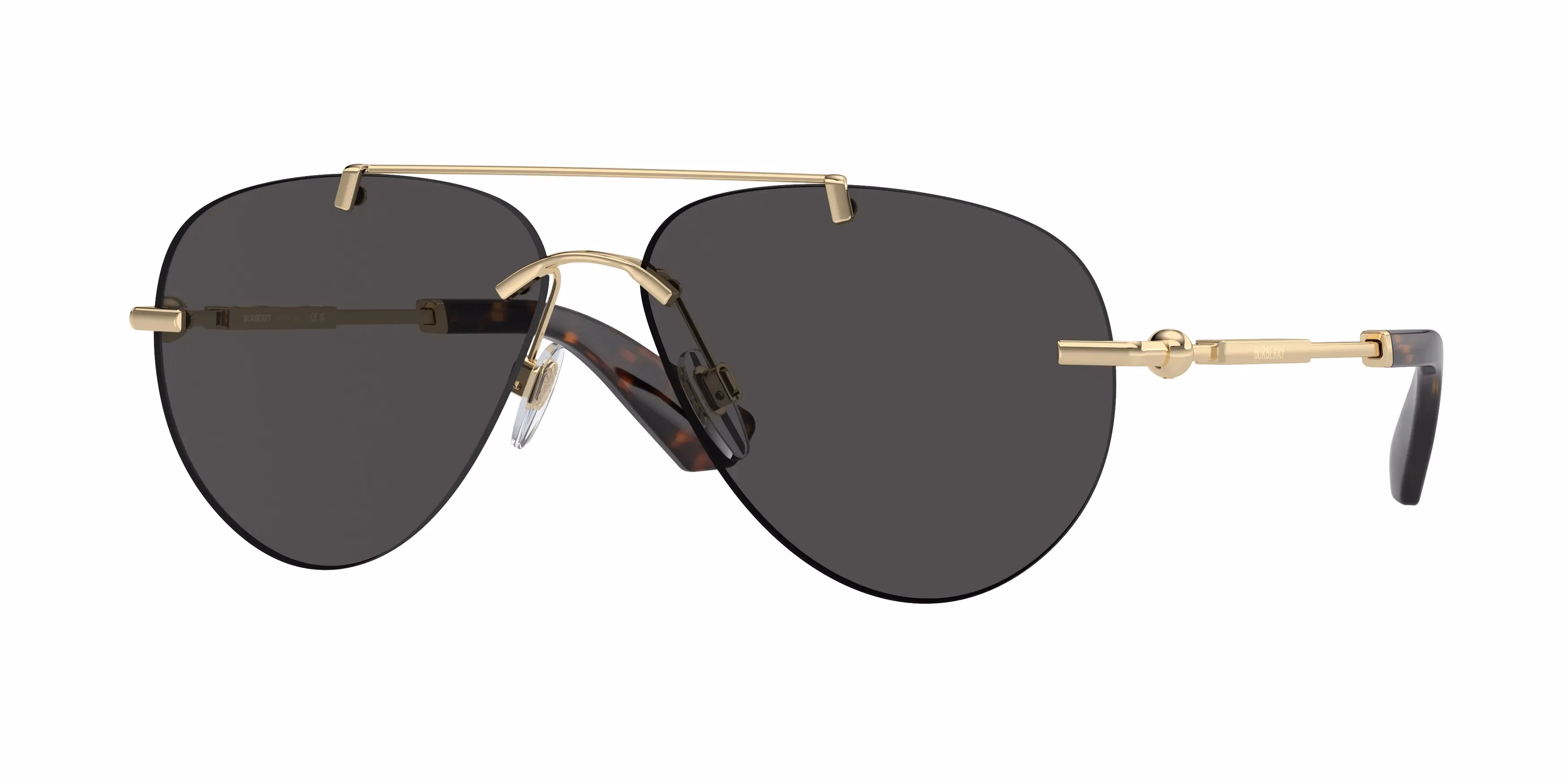 Burberry BE3151 Light Gold / Dark Grey Sunglasses product photo 1