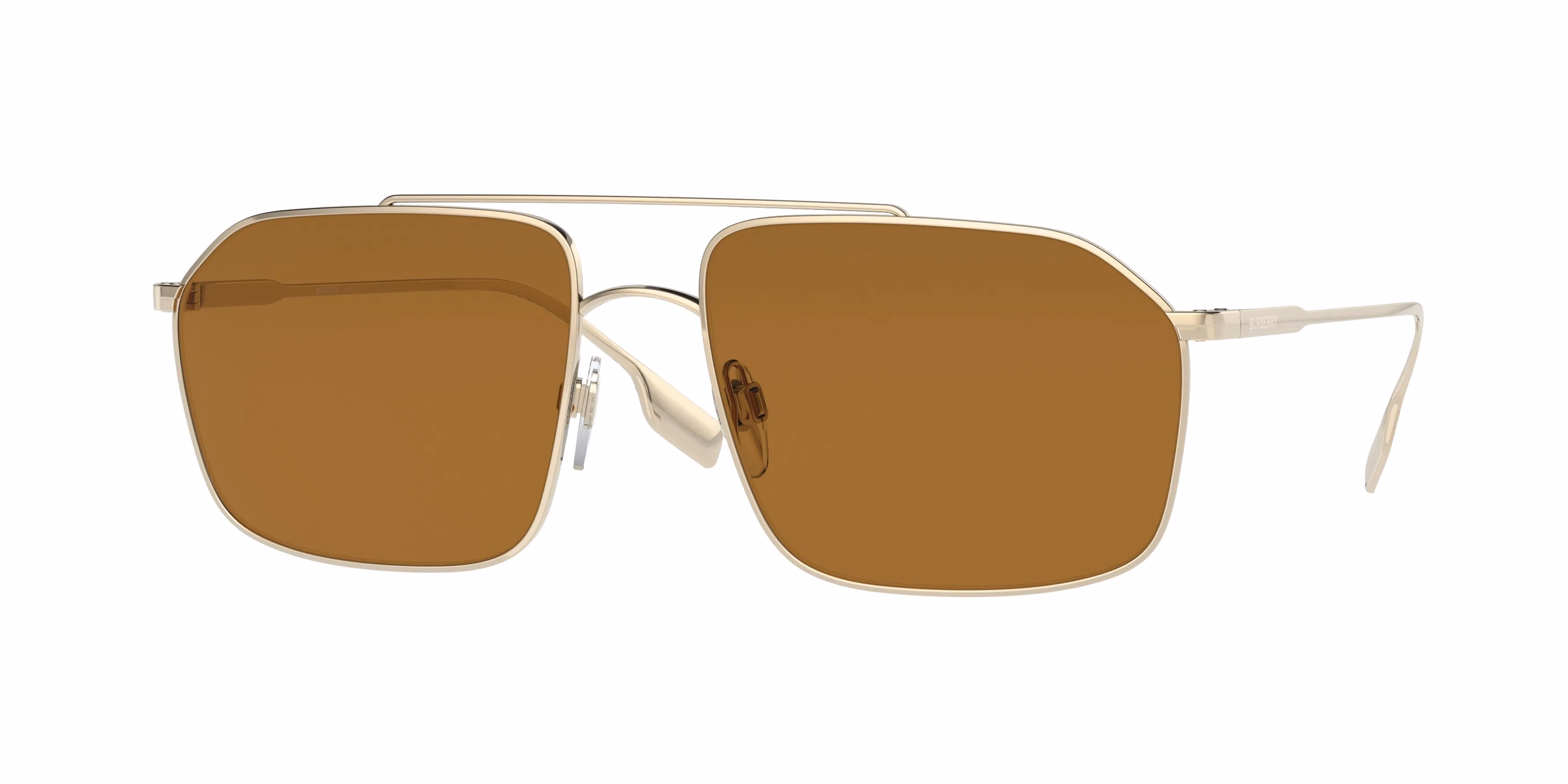 Burberry BE3130 Light Gold / Brown Polarized Sunglasses product photo 1
