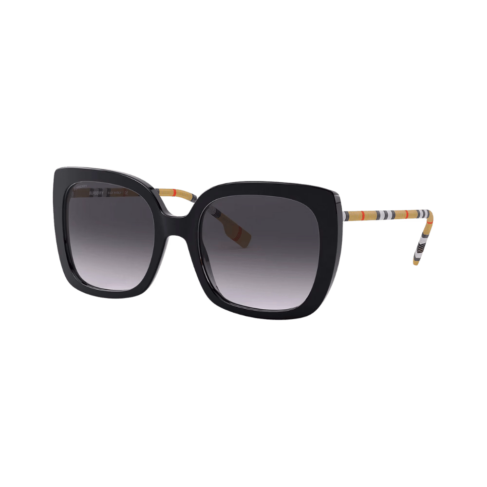 Burberry BE4323F Shiny Black / Grey Gradient Sunglasses product photo 1