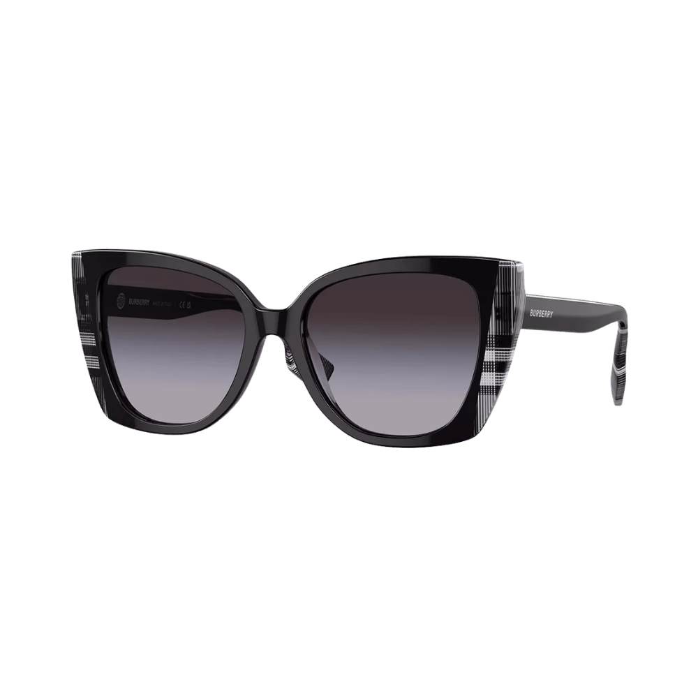 Burberry BE4393 Black / Check White Black / Grey Gradient product photo 1