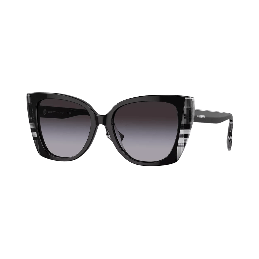 BE4393 Black / Check White Black / Grey Gradient