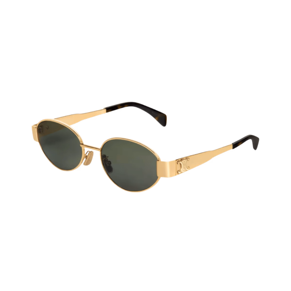 Celine CL40235U METAL TRIOMPHE Gold / Green Celine CL40235U METAL TRIOMPHE Gold / Green