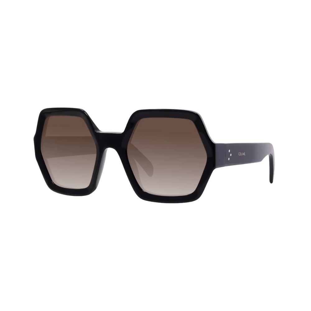 Celine CL40131I Shiny Black / Dark Brown Gradient Sunglasses product photo 1