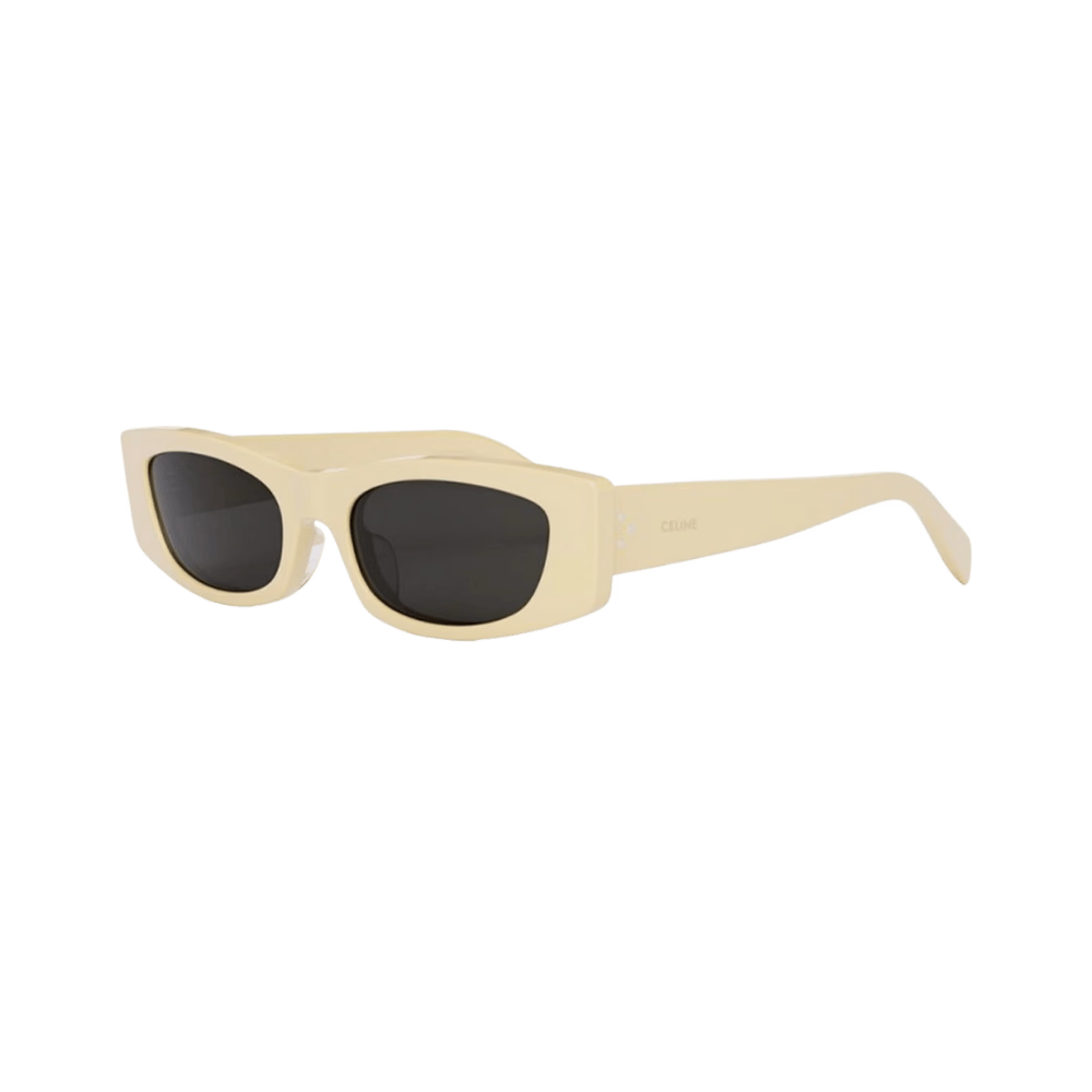 Celine CL40245U Shiny Solid Butter Beige / Dark Smoke Sunglasses product photo 1