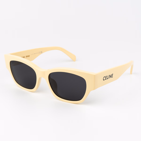 CL40197U Shiny Light Yellow / Smoke   Sunglasses