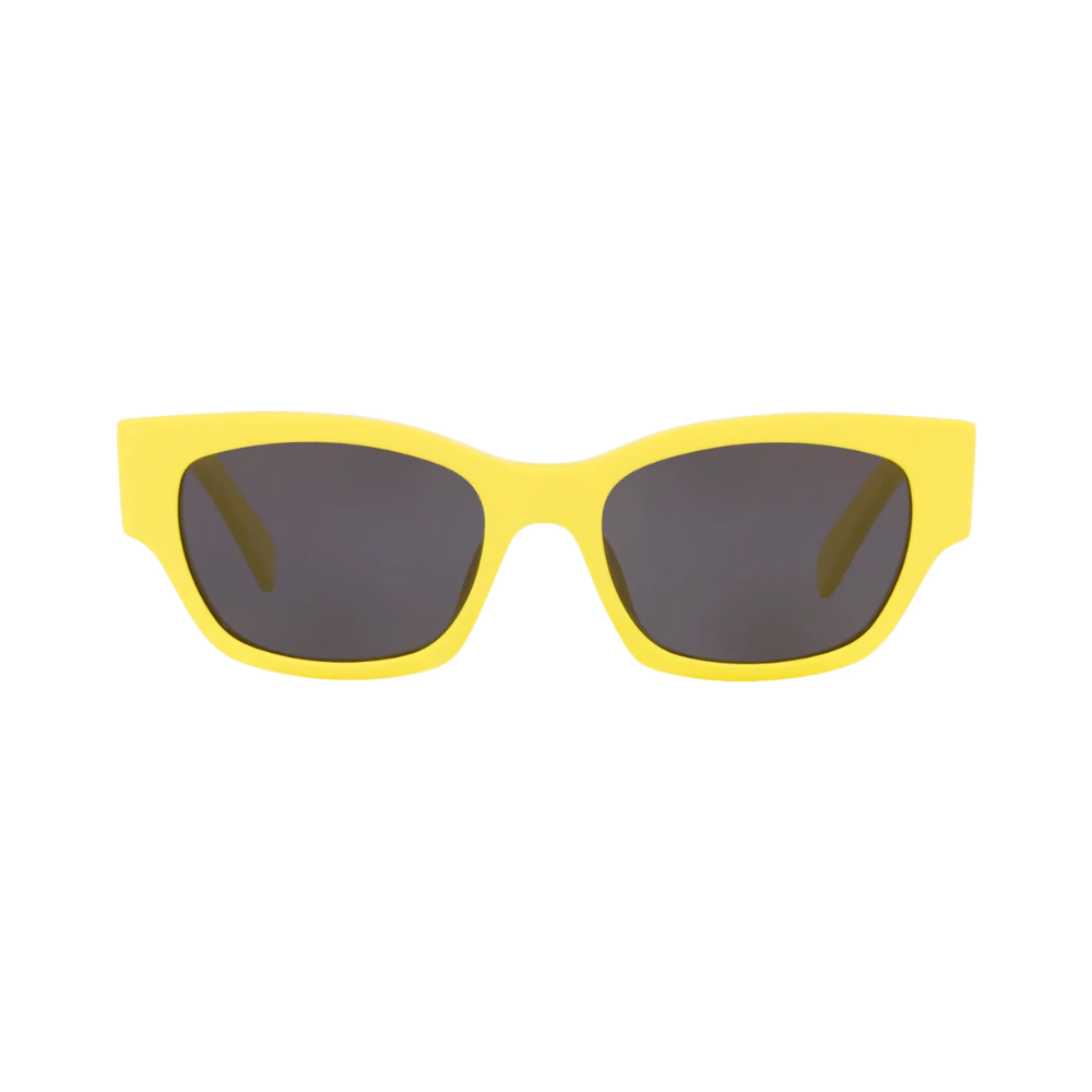 Celine CL40197U Shiny Lime Green / Smoke Grey Sunglasses product photo 1