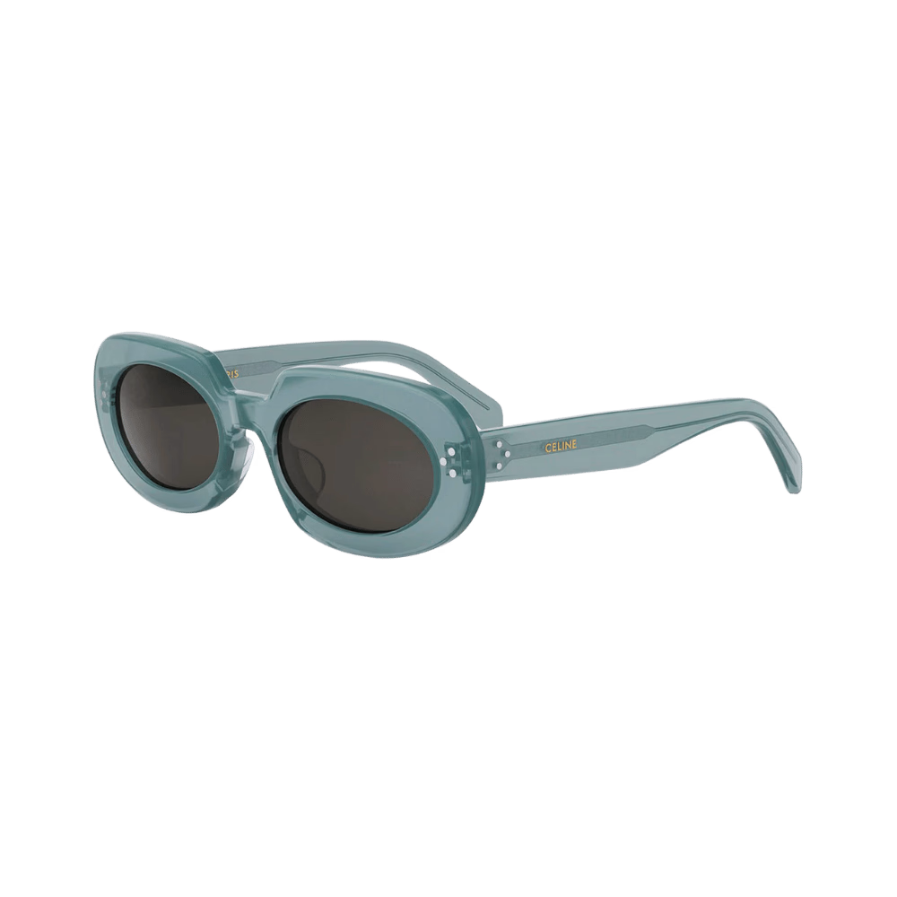 Celine CL40276U Shiny Light Transparent Green / Smoke Grey Sunglasses product photo 1