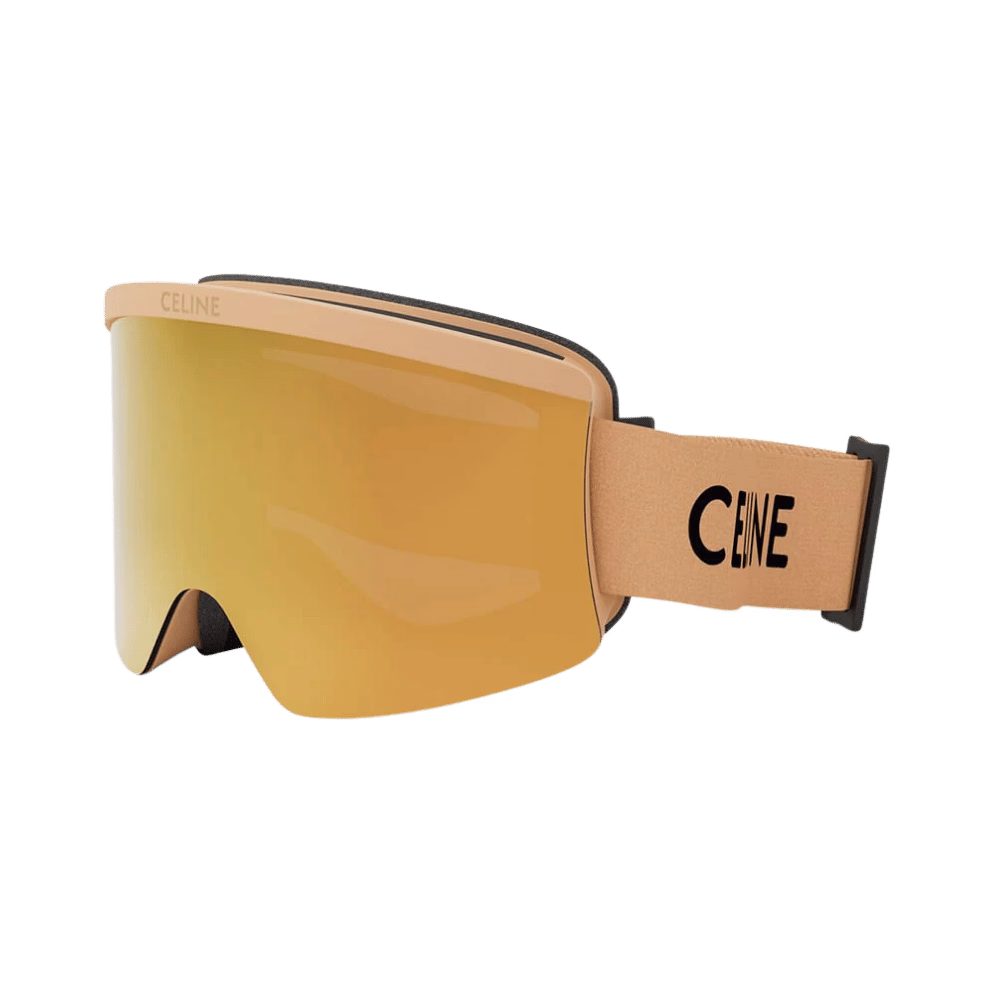 Celine CL40302U SKI MASK 58C Matte Beige / Gold Mirror product photo 1