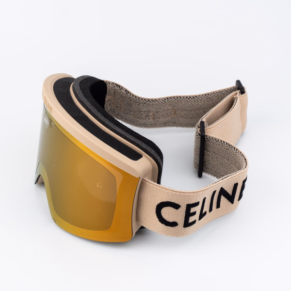 CL40302U SKI MASK 58C Matte Beige / Gold Mirror