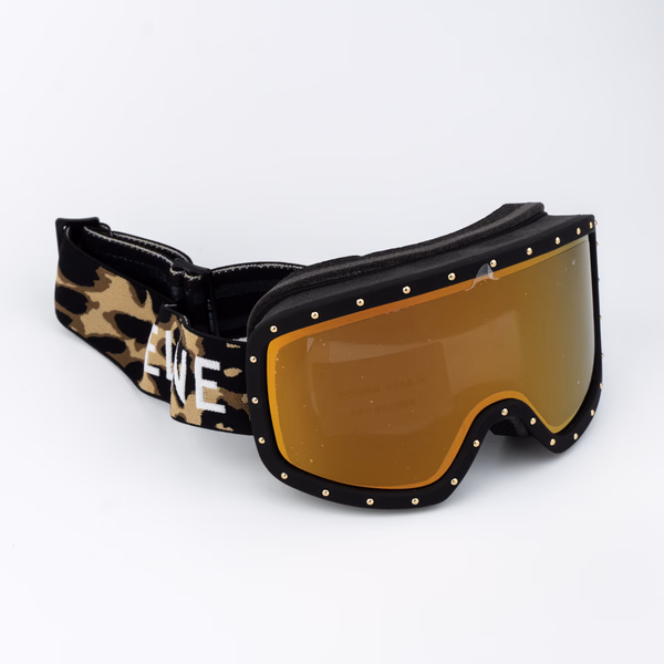 CL40196U SKI MASK 99C Black Animal / Gold Mirror