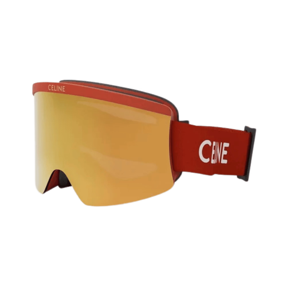 Celine CL40302U SKI MASK Matte Red / Gold Mirror product photo 1