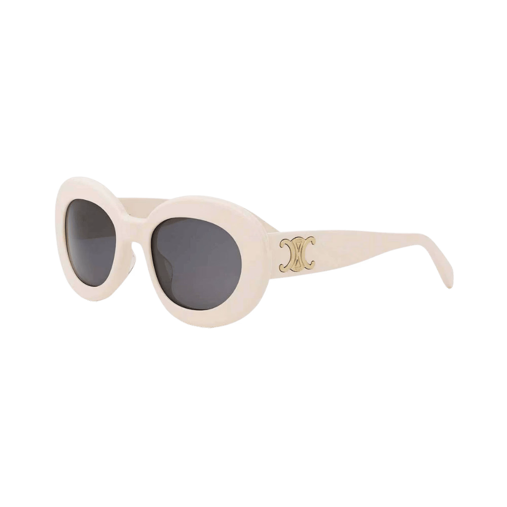 Celine CL40312U TRIOMPHE Ivory / Smoke Grey Sunglasses product photo 1