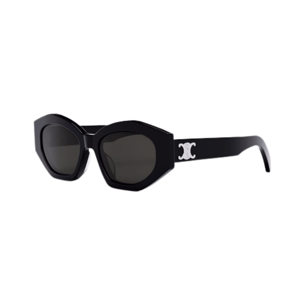 Celine CL40238U TRIOMPHE Shiny Black / Smoke Sunglasses Celine CL40238U TRIOMPHE Shiny Black / Smoke Sunglasses