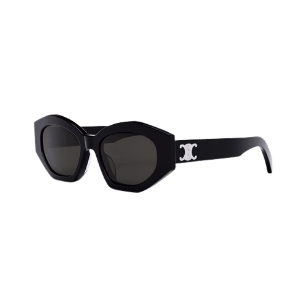 Celine CL40238U TRIOMPHE Shiny Black / Smoke Sunglasses product photo 1