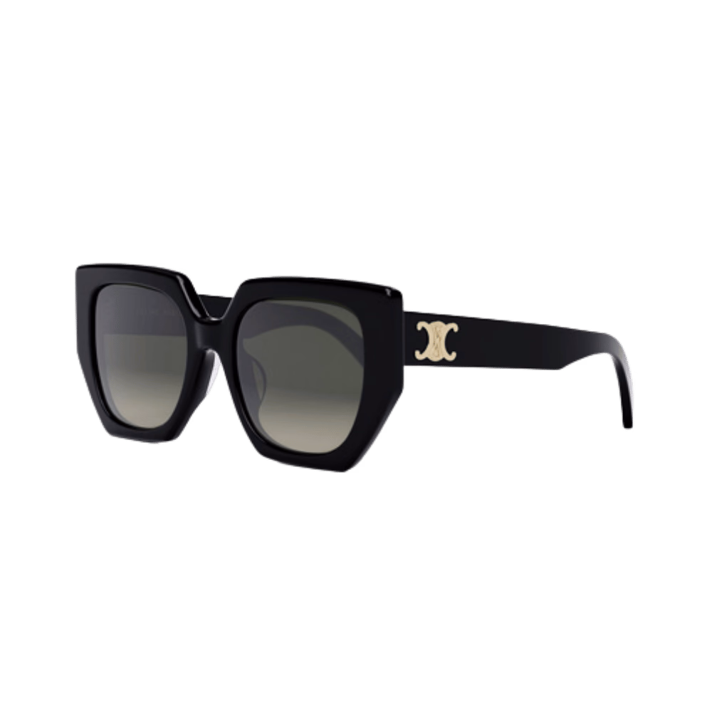 Celine CL40239F TRIOMPHE Shiny Black / Brown Gradient Sunglasses product photo 1