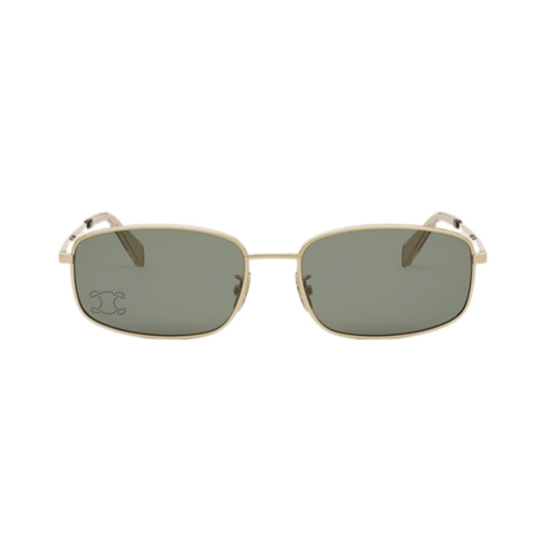Celine CL40285U RHINESTONE TRIOMPHE Shiny Endura Gold / Green Sunglasses Celine CL40285U RHINESTONE TRIOMPHE Shiny Endura Gold / Green Sunglasses