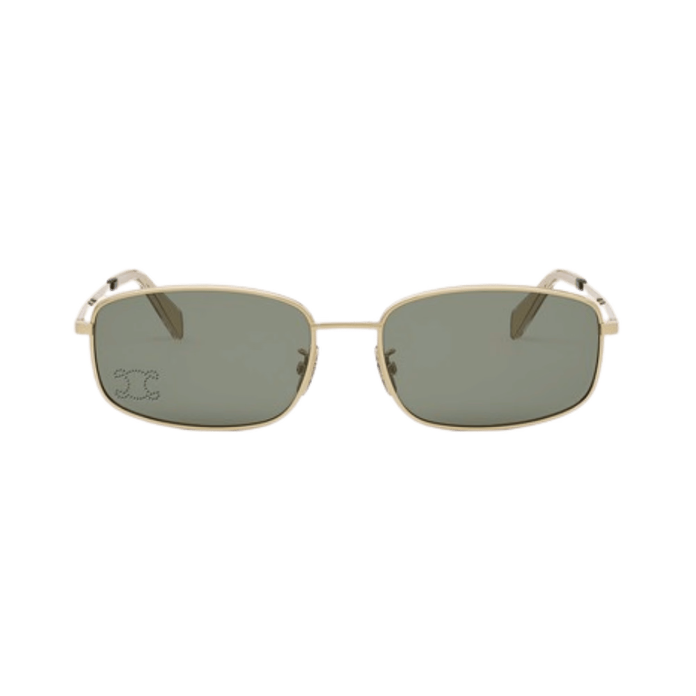 Celine CL40285U RHINESTONE TRIOMPHE Shiny Endura Gold / Green Sunglasses product photo 1
