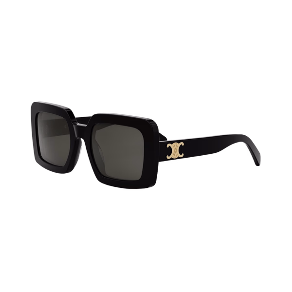 Celine CL40304U TRIOMPHE Shiny Black / Smoke Sunglasses Celine CL40304U TRIOMPHE Shiny Black / Smoke Sunglasses