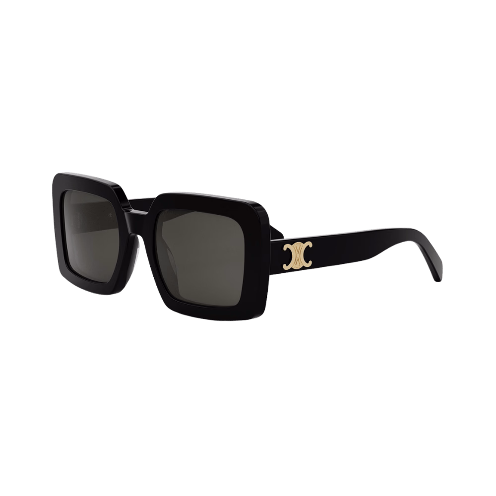 Celine CL40304U TRIOMPHE Shiny Black / Smoke Sunglasses product photo 1