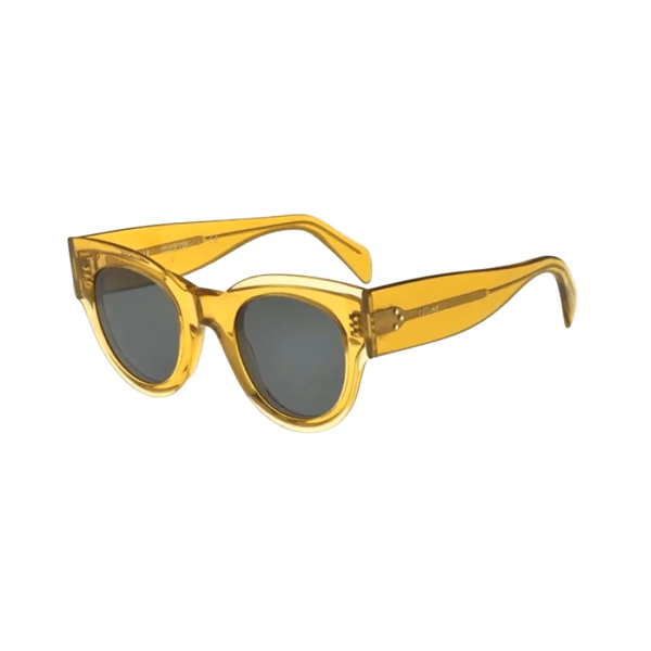 Celine CL40008I Shiny Yellow / Green Sunglasses Celine CL40008I Shiny Yellow / Green Sunglasses