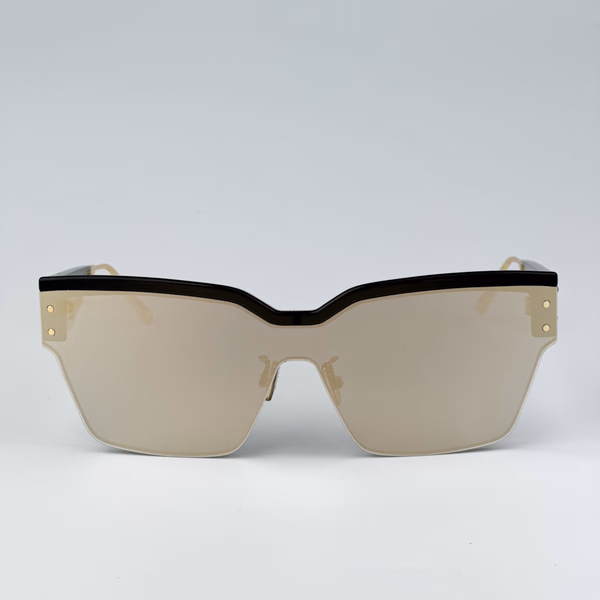DIORCLUB M4U Black / Pale Smoke Mirrored Glasses