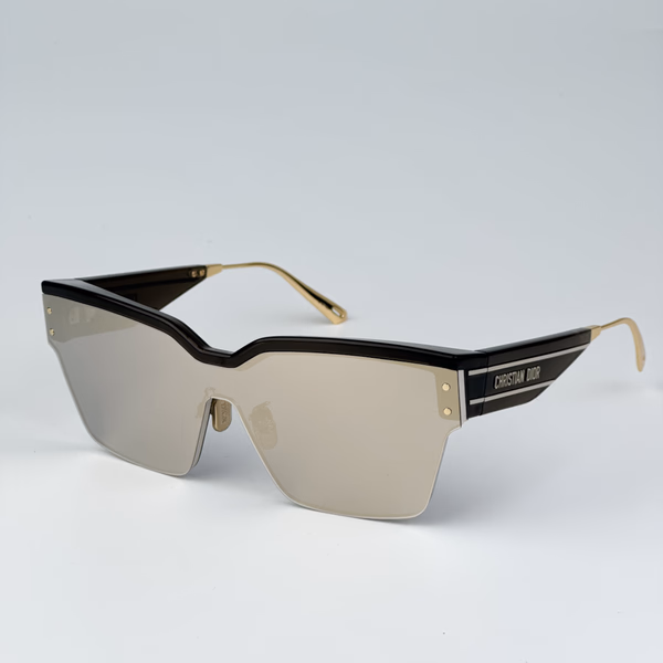 DIORCLUB M4U Black / Pale Smoke Mirrored Glasses